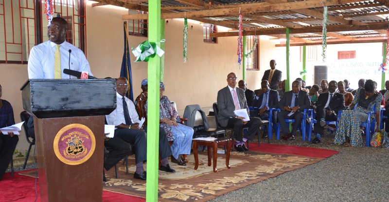 Finance  Development Planning Minister deliver a Special Statement at Official Program marking Ben Town Housing Estate Phase I Dedication