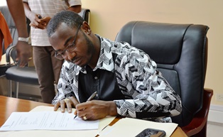 PR BSK Minister Signed a joint Grant Agreement